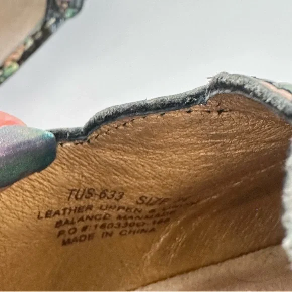 Alegria Tuscany Gold Floral Leather Mules Mary Jane Slip On Shoes 38 US 8/8.5 - Picture 8 of 8